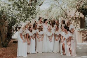 bohemian wedding bridesmaid dress