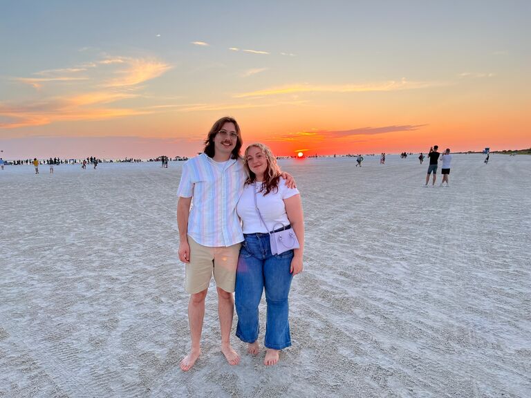 Our first of many trips to the beach together.