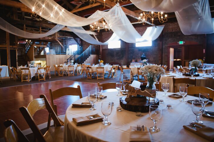 Reception Venue With Draped Ceiling