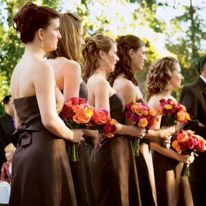 reception look for bridesmaid