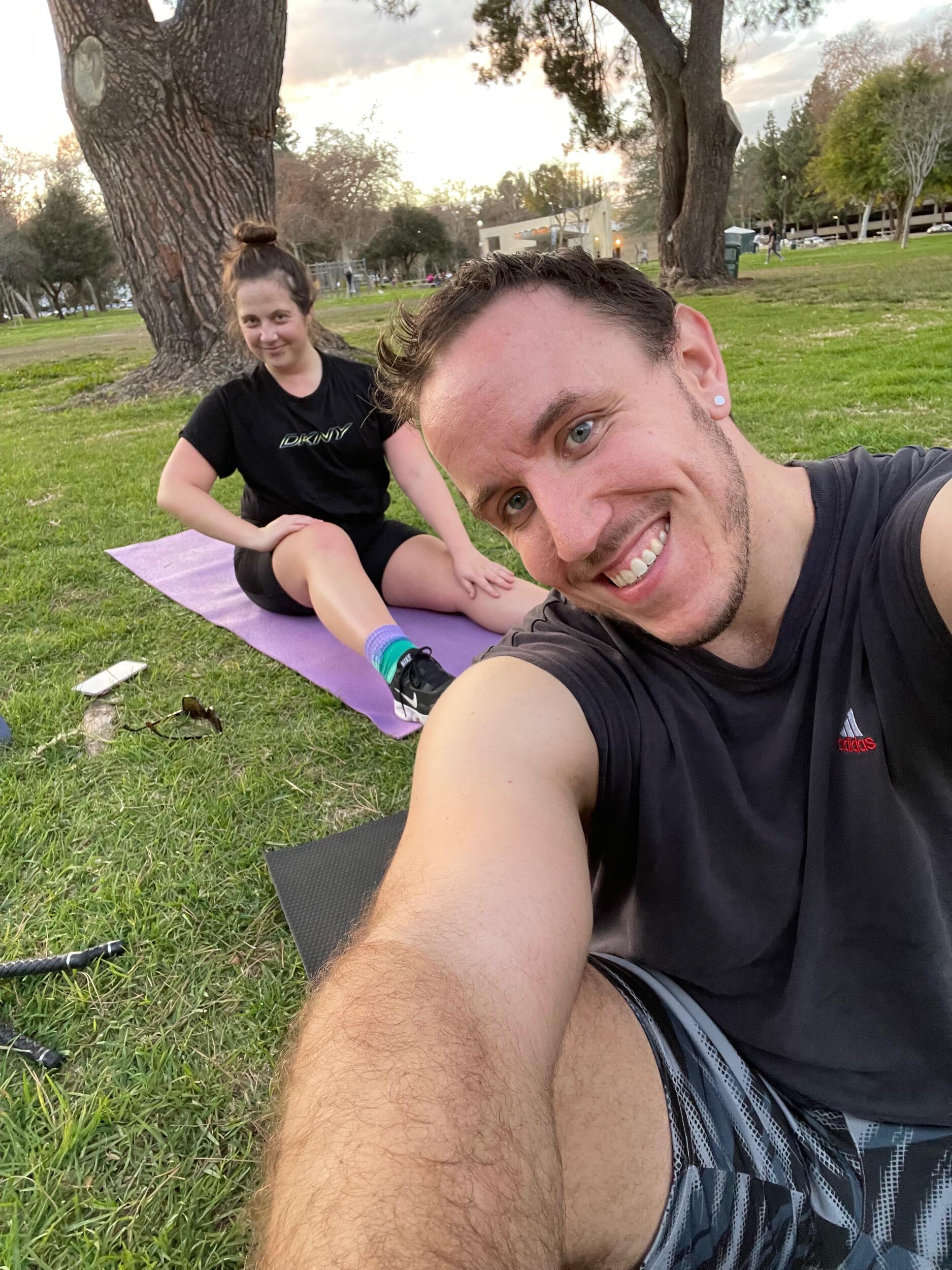 We love working out in Serrania Park. 