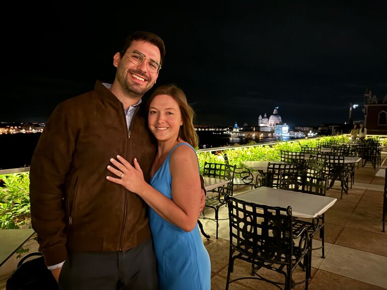 We knew that we wanted to keep writing our love story, so Jeremy proposed to Danielle in Venice on a family trip to Italy.