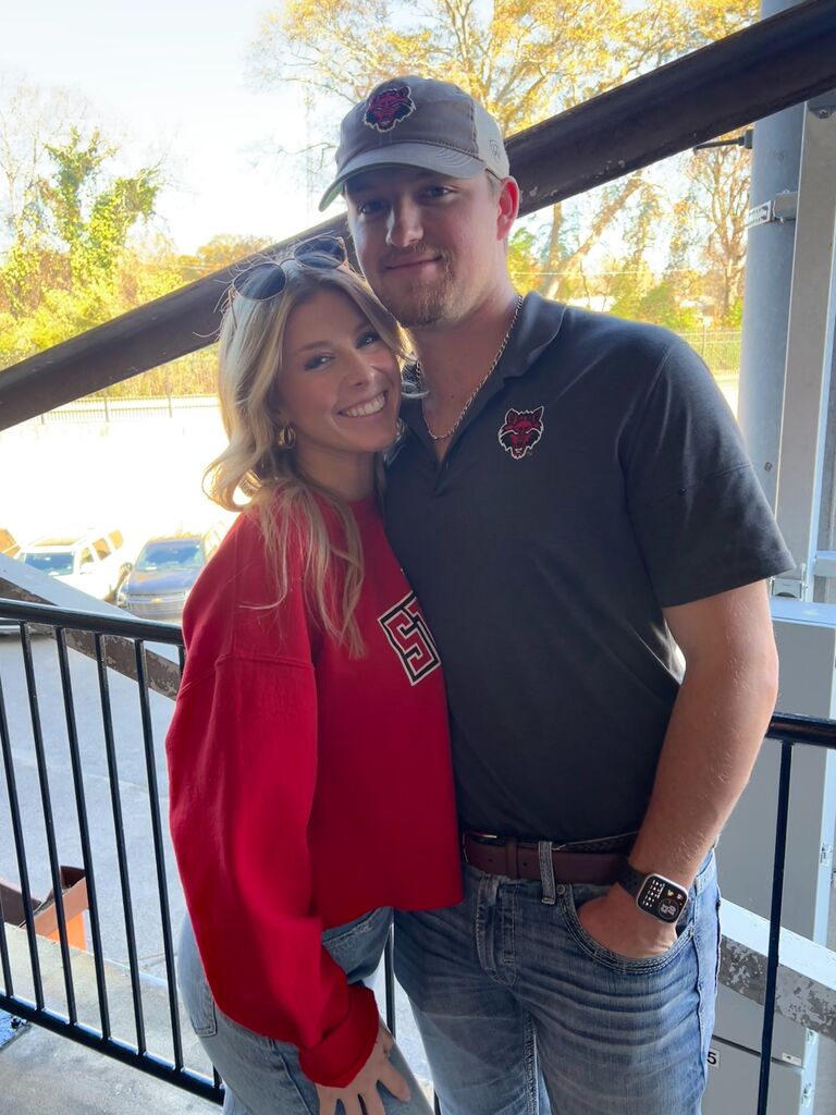 Our first trip, got to take him to a bowl game in Alabama with my family