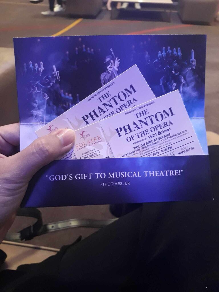 March 27, 2019, we watched "Phantom of the Opera", a musical play at The Theatre at Solaire. After that, we went to SM by the Bay. There, he asked if I want to be his girlfriend and I immediately said yes! Due to Noel's long speech, we didn't notice that it's already past midnight and decided to celebrate our monthsaries every 28th.