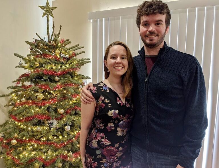 First Christmas in Alison's Encino apartment