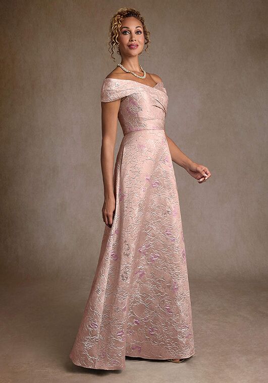 green emerald velvet dress Arabella White Floral Jacquard Pleated Slit Maxi Dress | Occasion Dress in  Sizes XXS6X