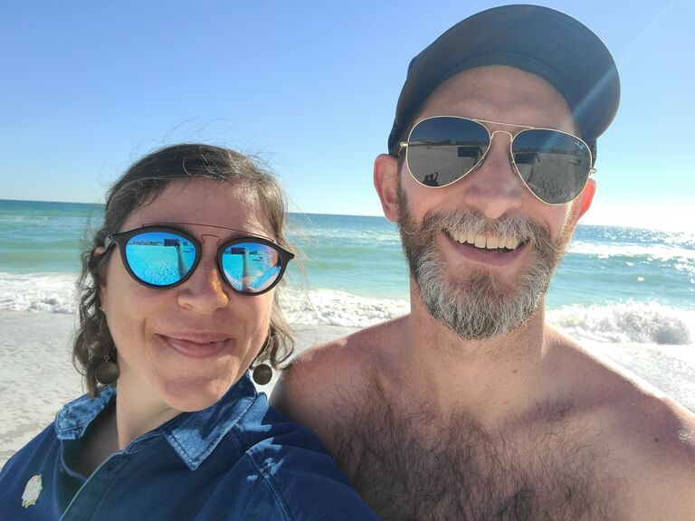 Walking on that same Florida beach after Thanksgiving, Shelby mentions the blue/green hue of the ocean is her favorite color. Adam takes note as he is already planning to propose.