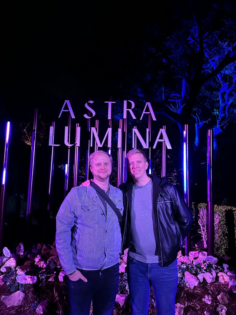 South Coast Botanical Garden date night.