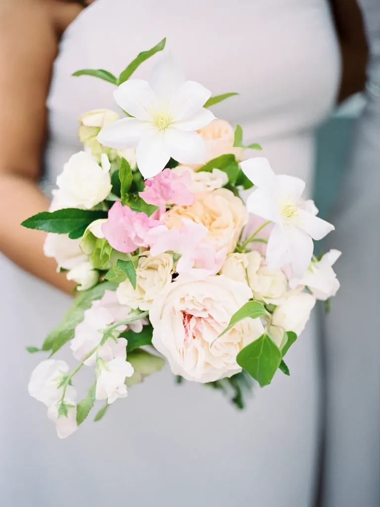 Rose and Sweet Pea Bouquet for Spring