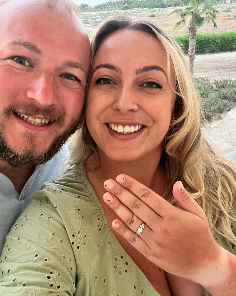 With his butt crack on show and tearful french couple taking our photo Neil did a propose!