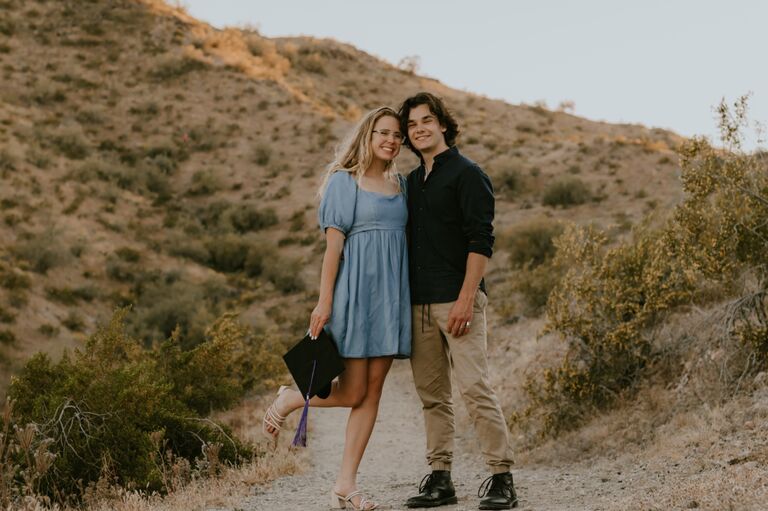 Aidan moved out to Arizona in October 2022 and we spent so much time exploring, being outside, hiking and making new friends. We loved being together (FINALLY) in Arizona and growing in our relationship and friendships. Noel started working at Empower College Prep as a Biology teacher and Aidan was full time renovating his house! Noel graduated GCU in April of 2023.