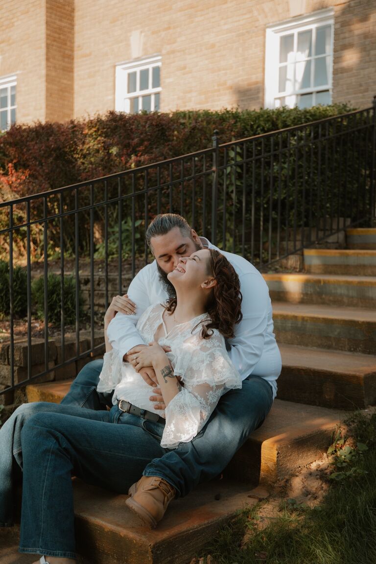 Joshua proposed on June 10th 2024, at the pretty pond where we had our first talk about being together forever, by our home we now share, on our 4th anniversary. We marked it by doing our first photo session as a couple for our engagement in August. 