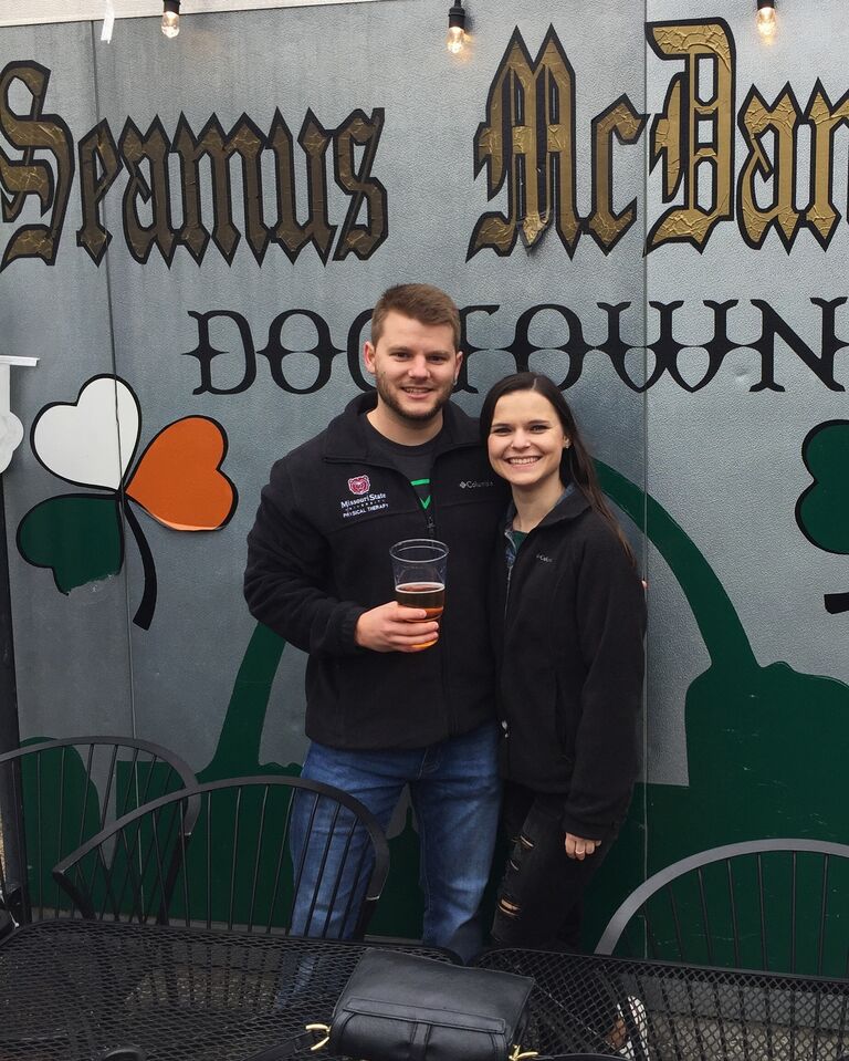  Andrew invited Jenny to come to STL for Saint Patricks day, not really expecting her to take it seriously...but she did. 