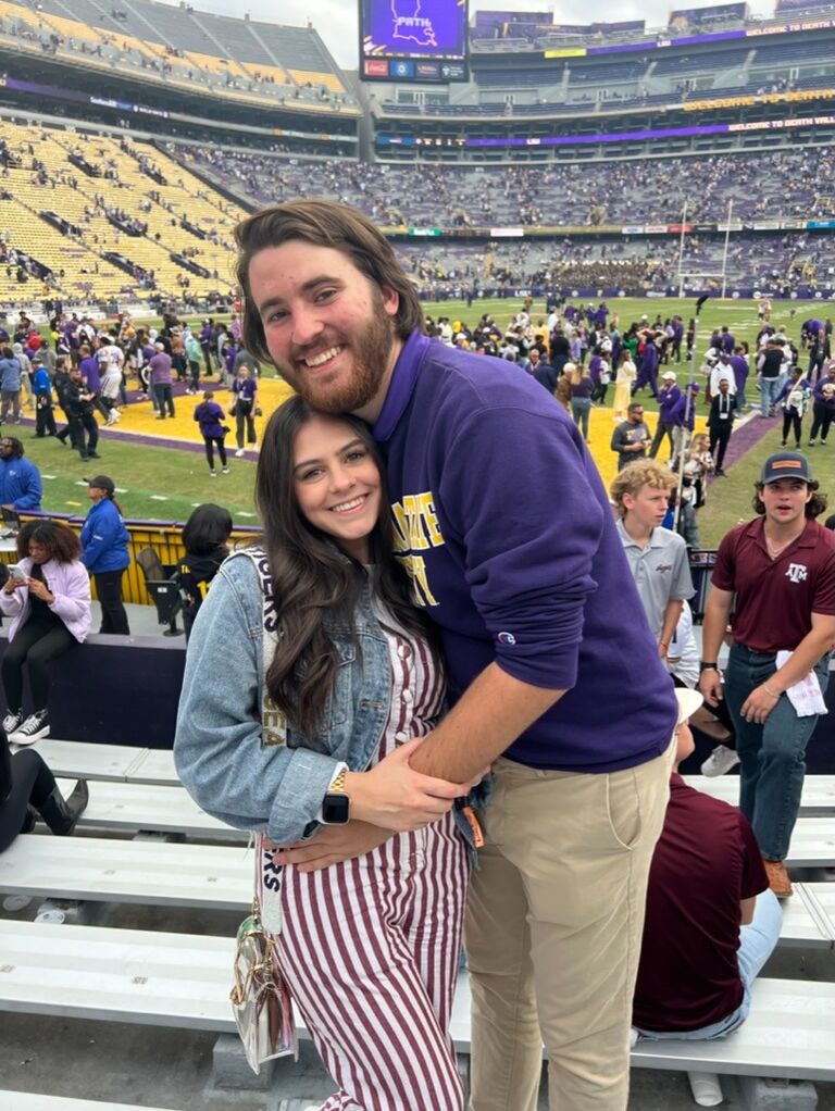 Attended our last game together as both students! Next year I will be attending as an alumna and Hayden will be a senior!
