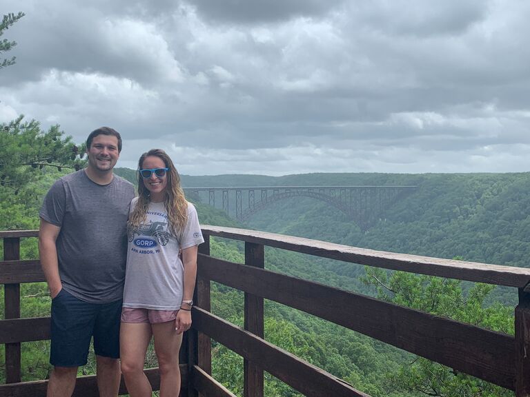 First trip together to New River Gorge...whitewater rafting, brewery, and minigolf is our type of trip!