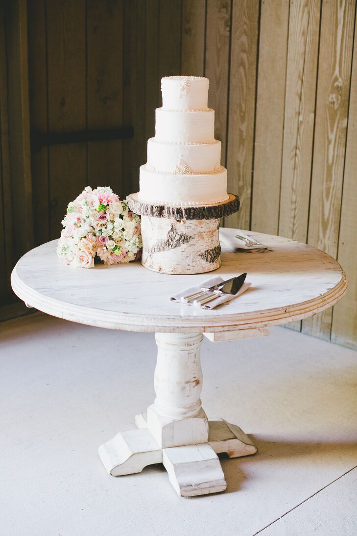 Rustic Wooden Cake Stand