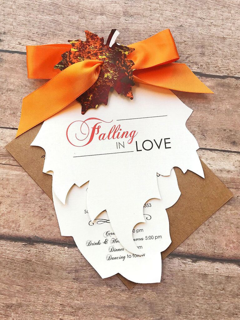 34 Fall Wedding Invitations That Embrace Autumn