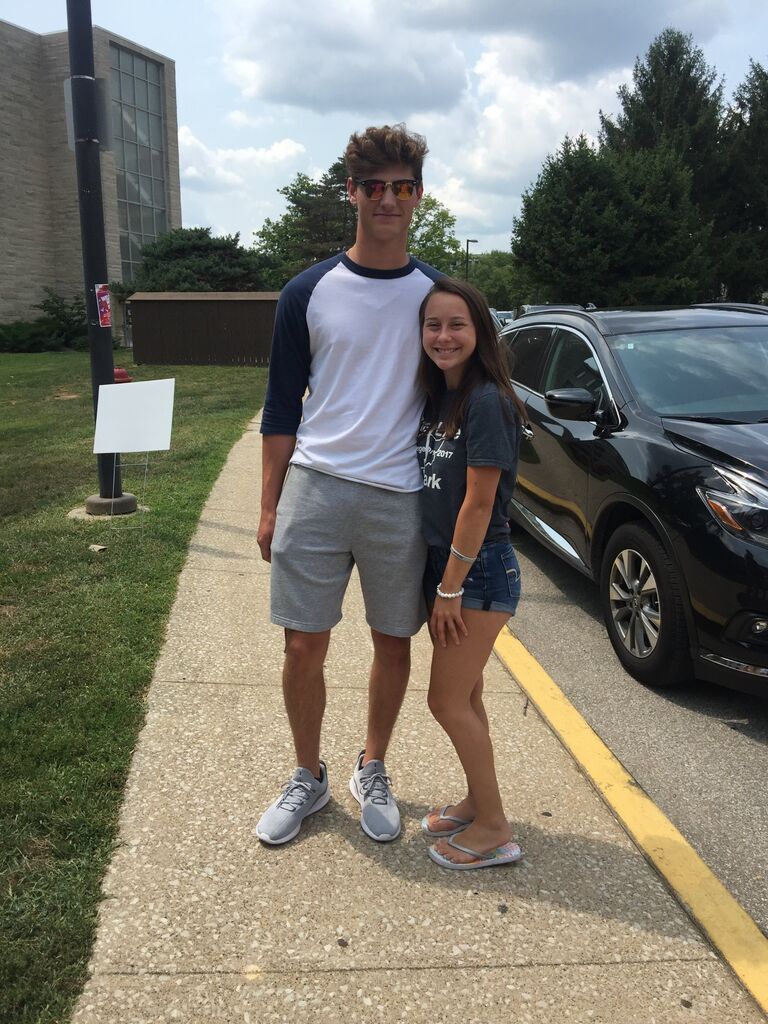 Lily helped Cameron move into his college dorm at IU Bloomington, and then lily cried a lot.