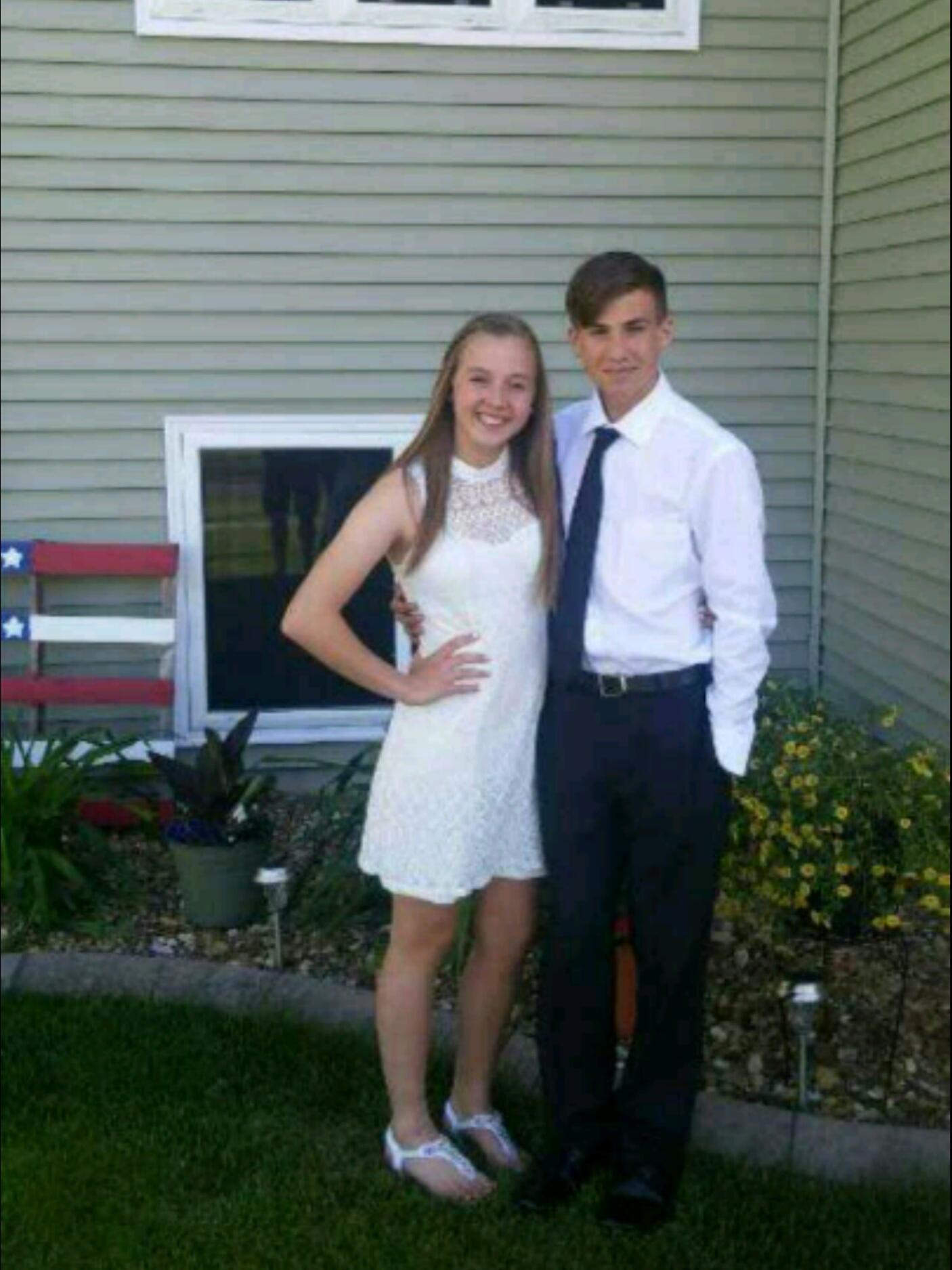 We started dating on November 6th, 2015 (so long ago that one of our first pictures is blurry). As much as two eighth graders could, we connected right away! Those two kids, preparing for their eighth-grade dance, had no idea what this relationship would bring them.




