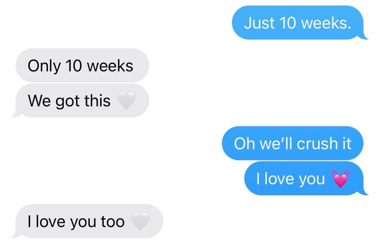The day we said "I love you"