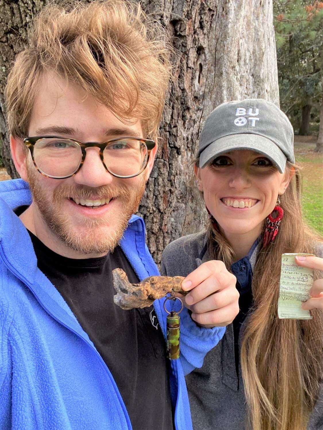 Alex and Kara have found real life treasure hunting in the form of geocaching is one of the best ways to spend a hometown Saturday!