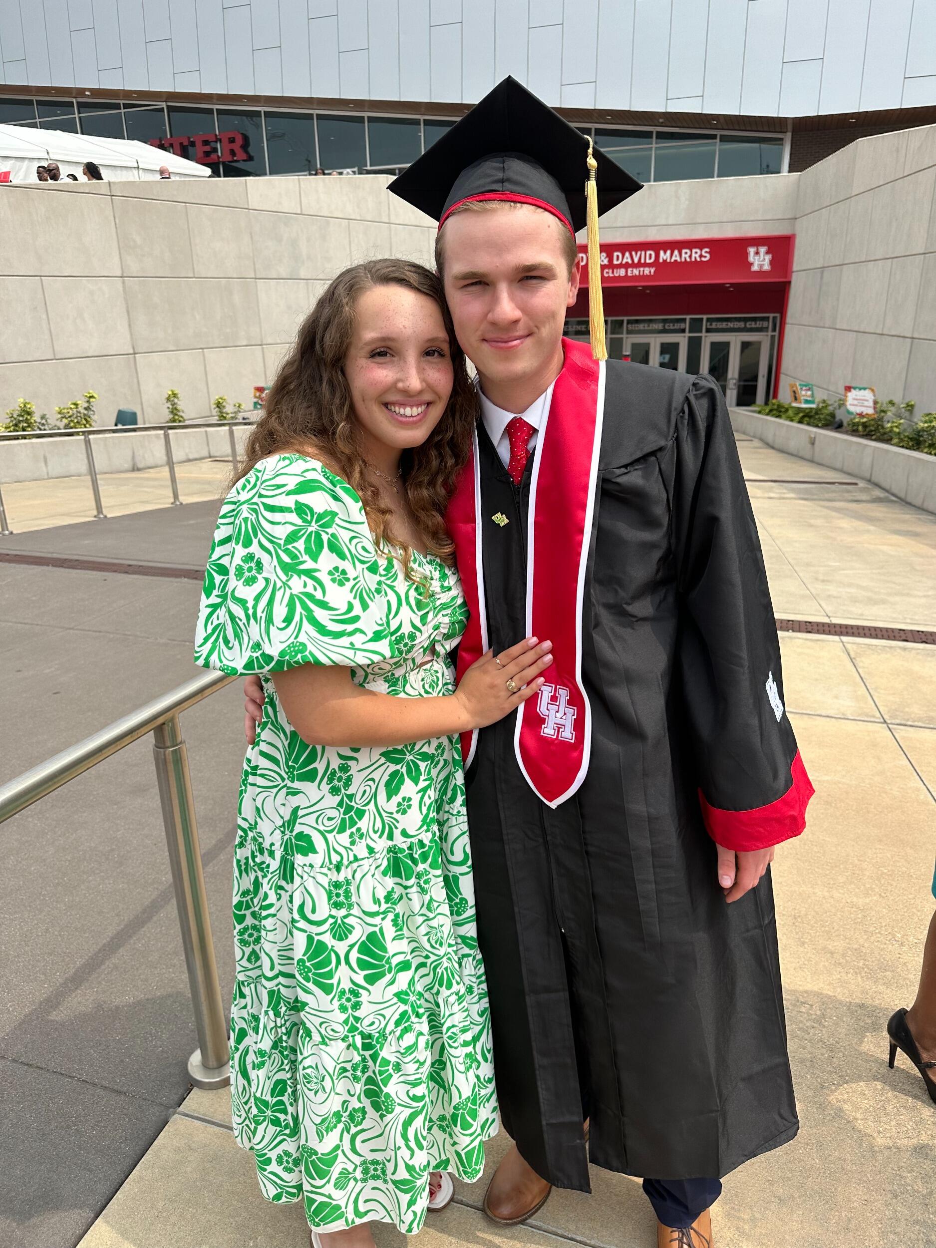 Blaise's graduation with a bachelor's in Sports Administration!