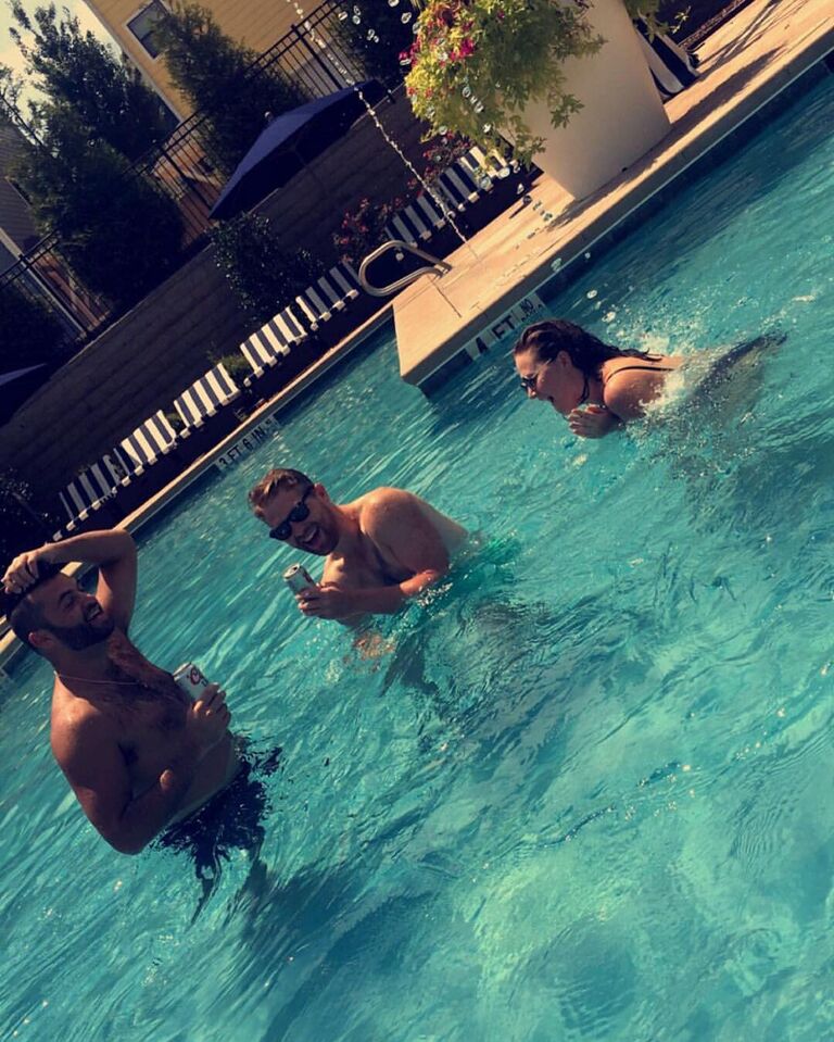First known photo of us together? (plus Justin)