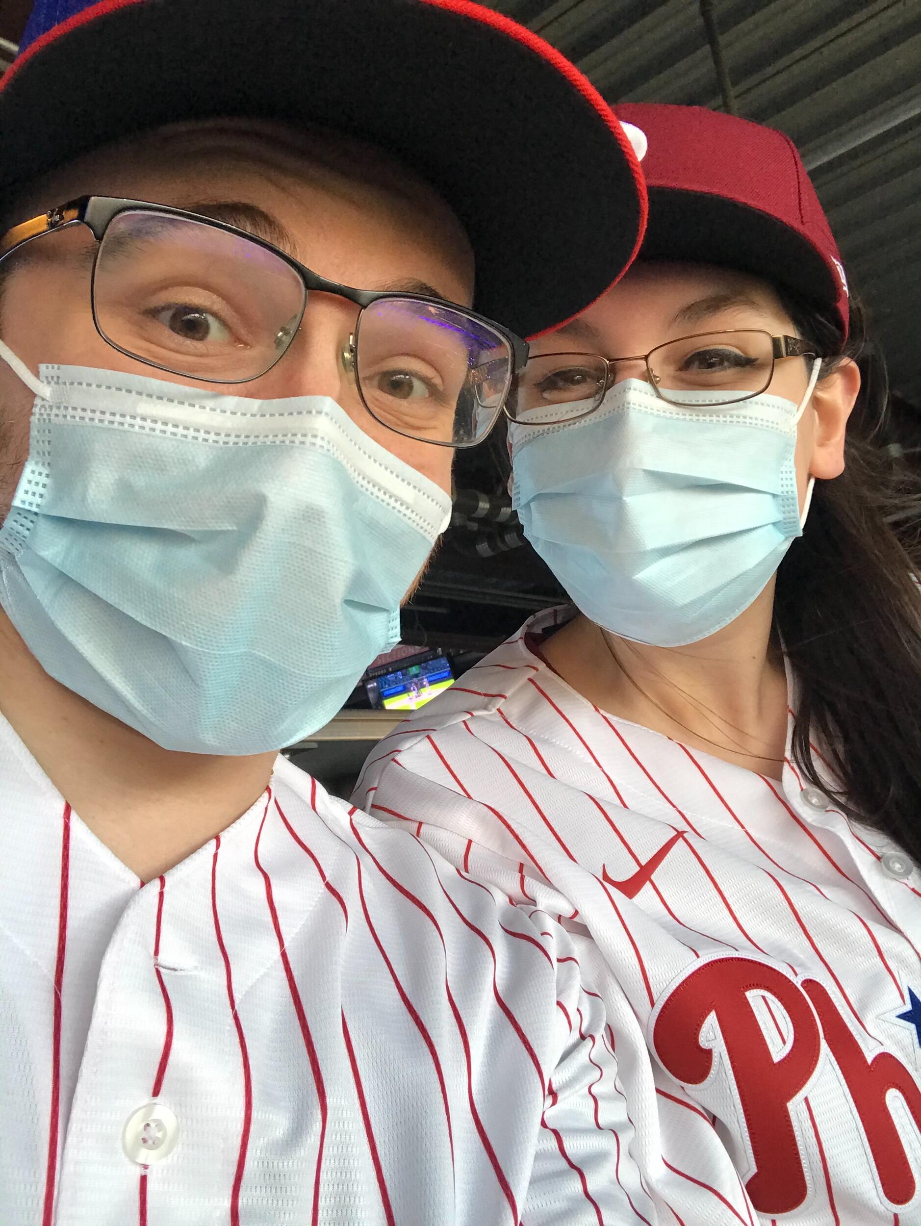 Phillies Game #2! But this time, we bought jerseys of our favorite players! Also, fun fact, it wasn't super cold but we were FREEZING because our seats were essentially in a wind tunnel. Oh, and the Phillies lost this game too. 