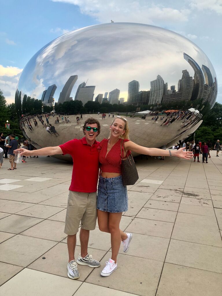 Over the summers, Anthony would visit Madi at her internships across the U.S. In July, he visited her in one of their favorite cities (Chicago!) to celebrate Madi's favorite holiday.