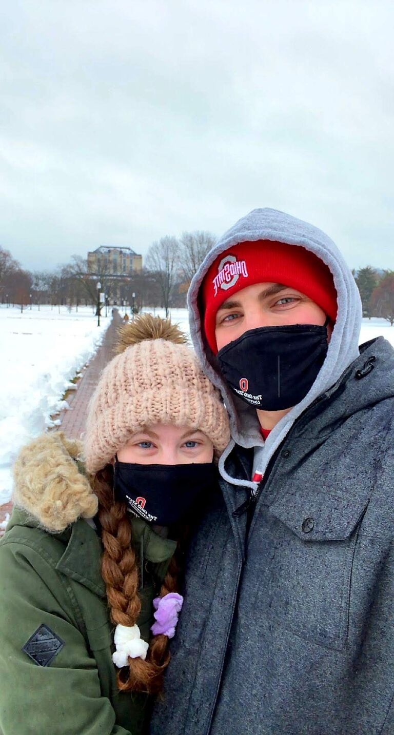 Unfortunately, shortly after the skiing picture was taken, the Covid-19 Pandemic shut down the world. We were sent home from OSU without even getting the chance to say goodbye, which was heartbreaking. Although physically we were 287 miles apart, we couldn't have been closer. We spent every second of our days Snapchatting, texting, or playing online video games with our friends until the late hours of the night. Happily we were back on campus together in the fall of 2020. 