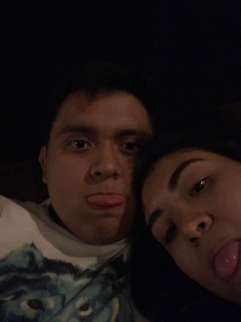 Jorge drove 4.5 hours to McAllen and asked to be Lorena’s boyfriend after a date at the movies.