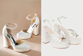 Platform wedding shoes