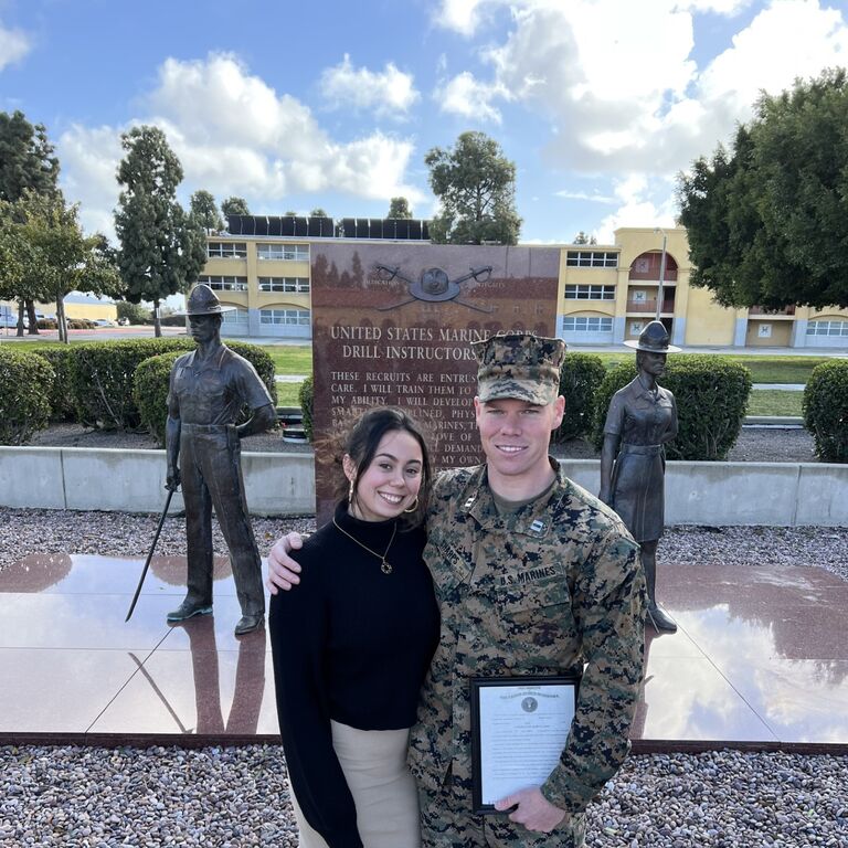 Nelson's Promotion to Captain: Marine Corps Recruit Depot San Diego