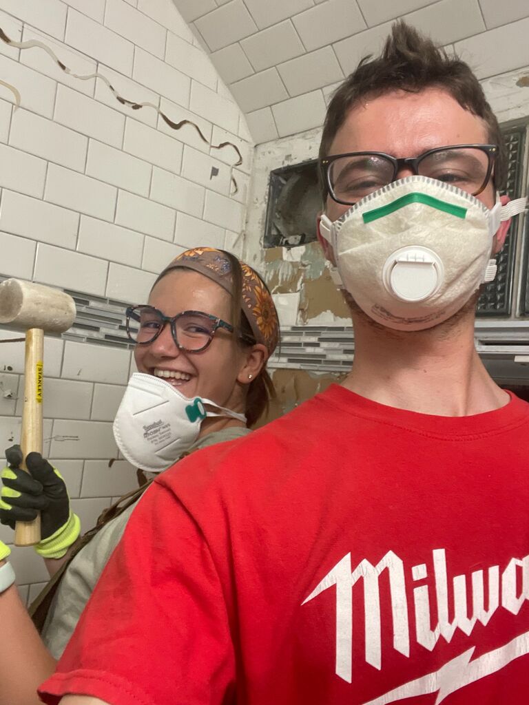 Even renovating Connor's duplex!