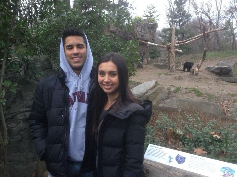 Gaby & Ben's first date was at Queens zoo where they shared their passion for animals.