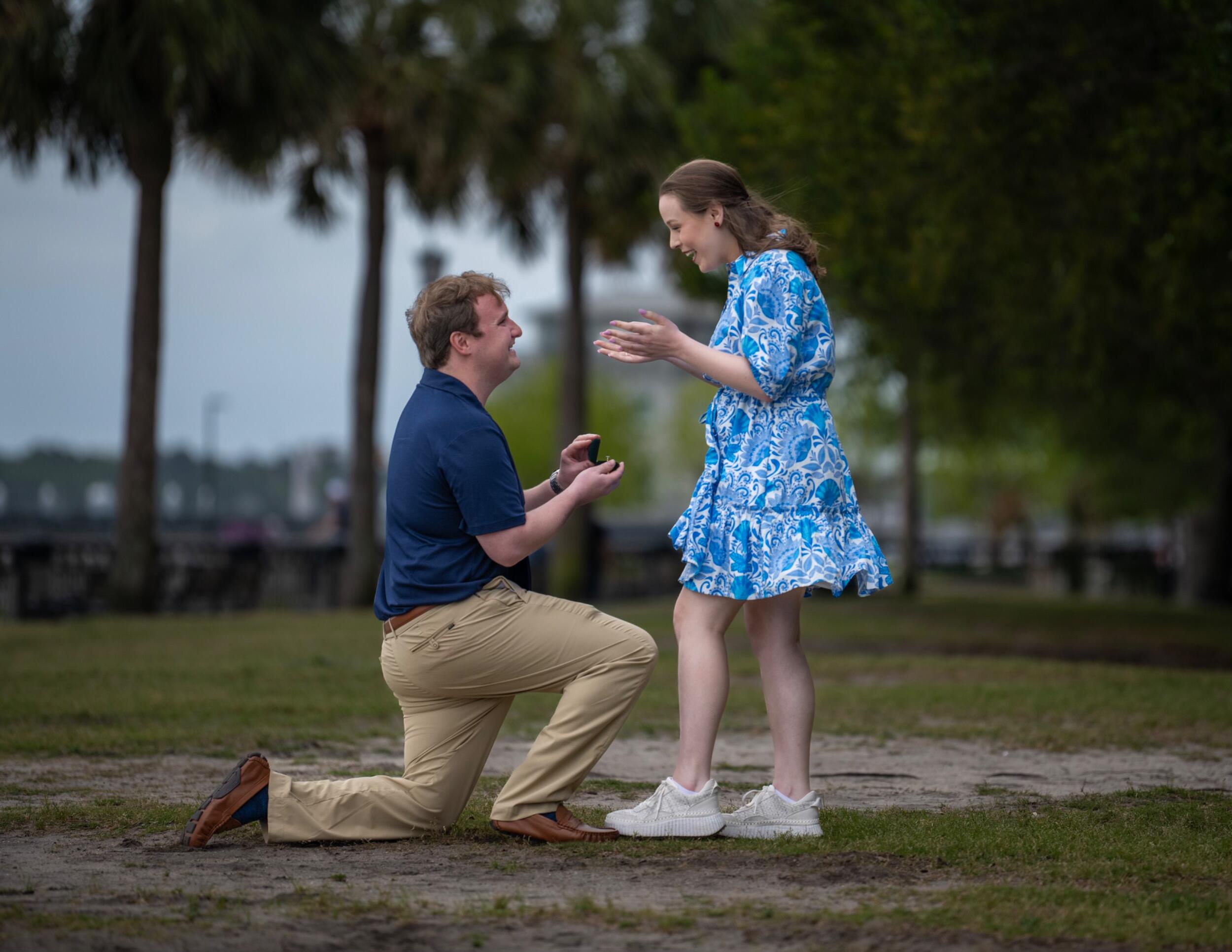HE PROPOSED!!!! Charleston, SC at the Pineapple Fountain! 