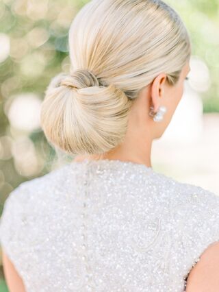 Classic low chignon