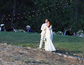 Nikki Reed and Ian Somerhalder on their wedding day