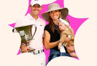 Rory McIlroy and Erica Stoll with their baby daughter