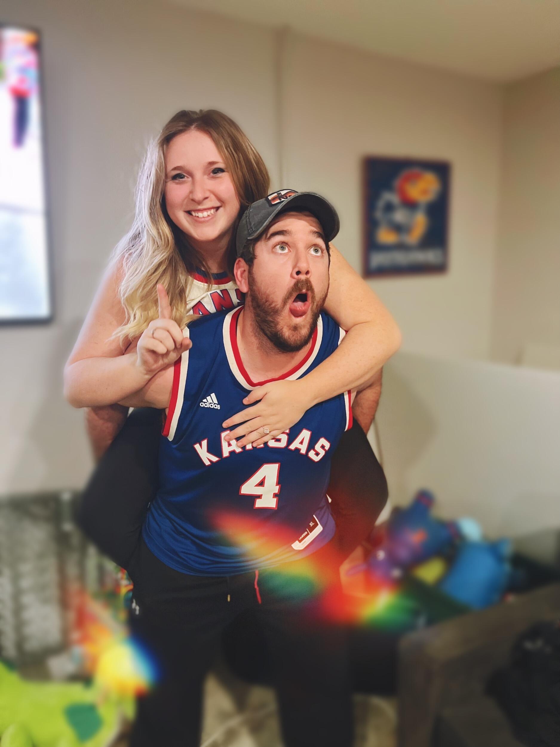 Kansas wins the National Championship! This doesn't pertain to the wedding but we figured it should still be honored.