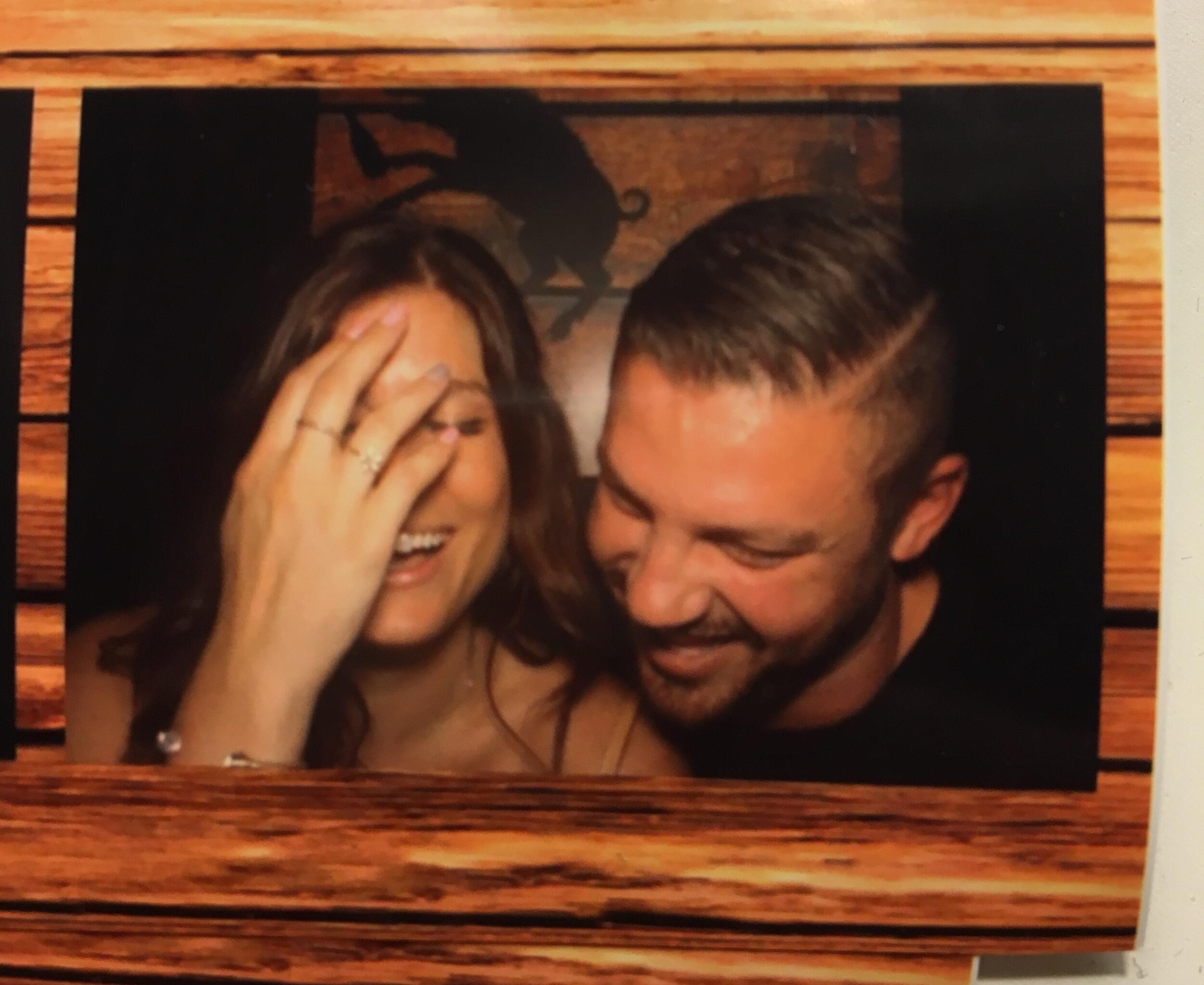 Our first photo together! We had our third date where he met Haley, Micalena, Artie, Holly, and more family! He was really hooked then :) 