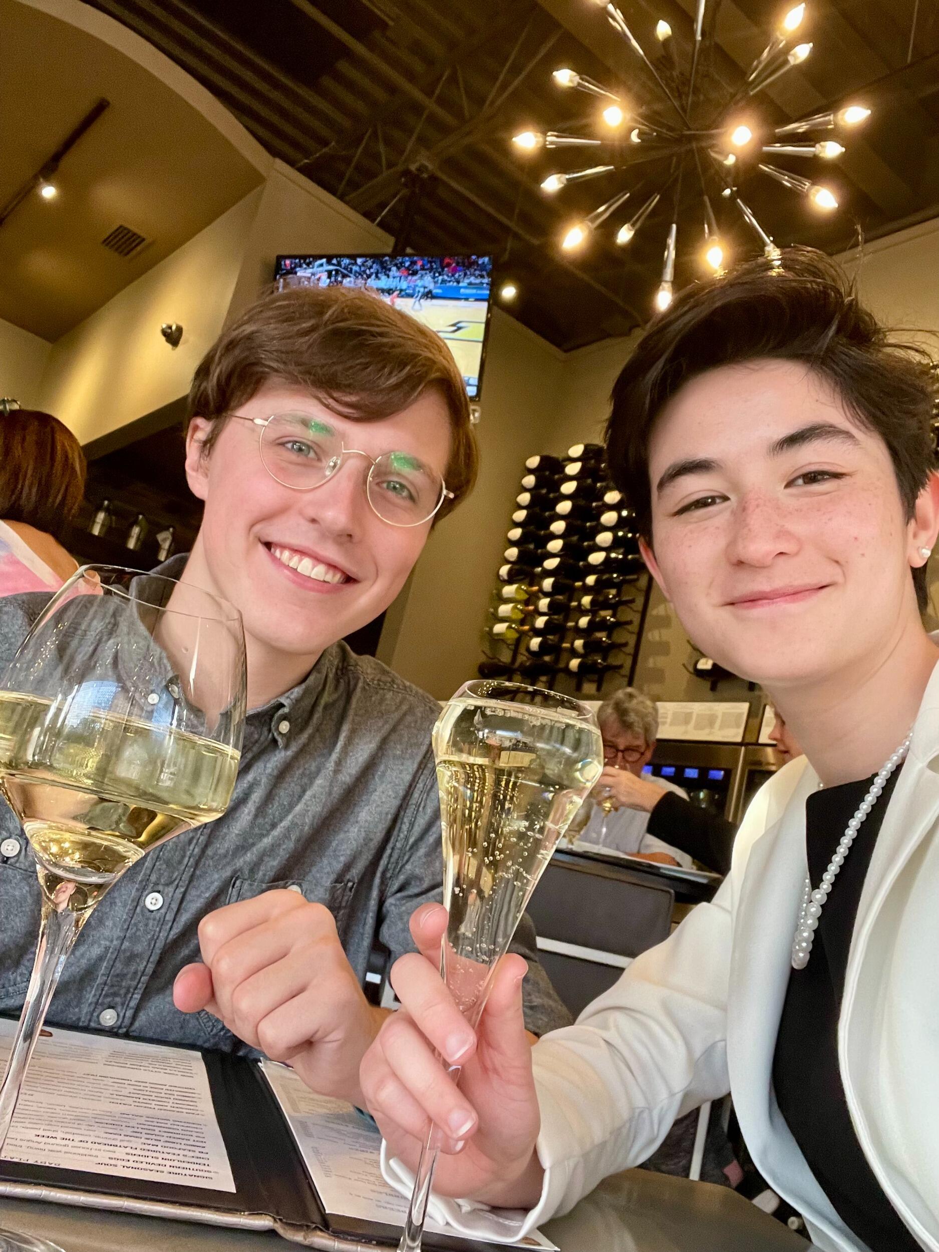 Feeling celebratory.