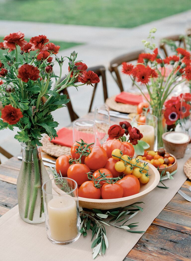 mind your greens rustic fruit vegetable centerpieces and decor