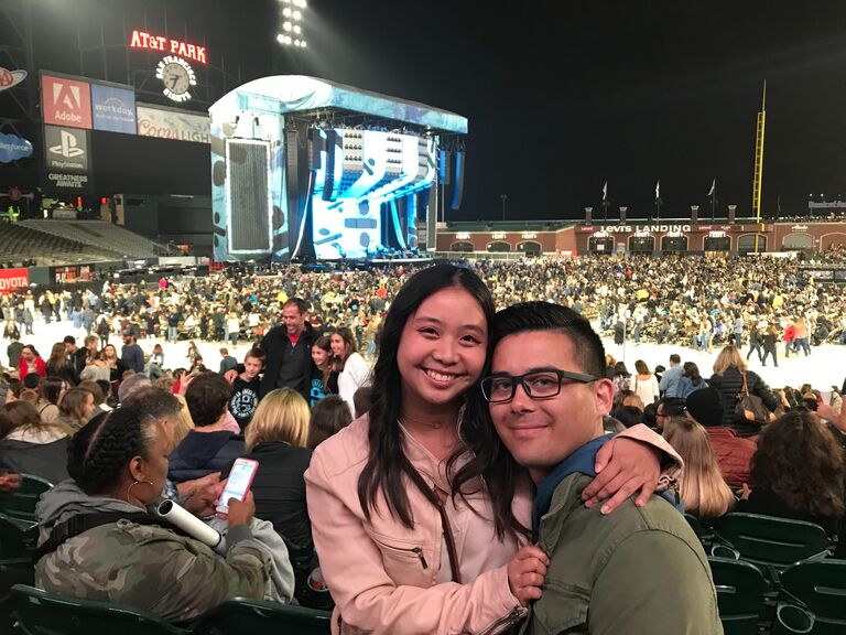 Surprised her with an Ed Sheeran concert.