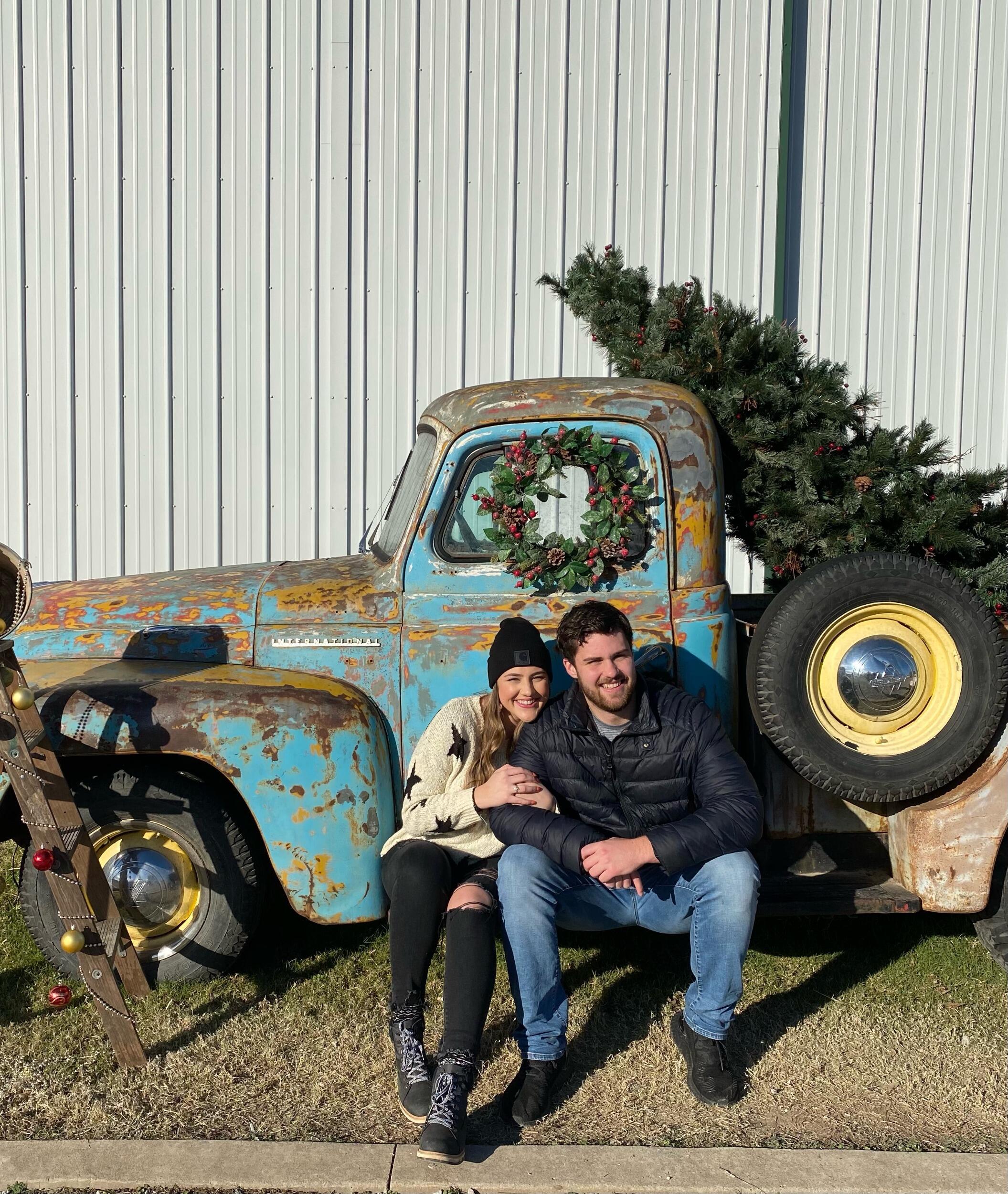 Kelcee won tickets to a Christmas event in Tulsa with a petting zoo, pop-up shops, and a fun vintage Christmas truck!