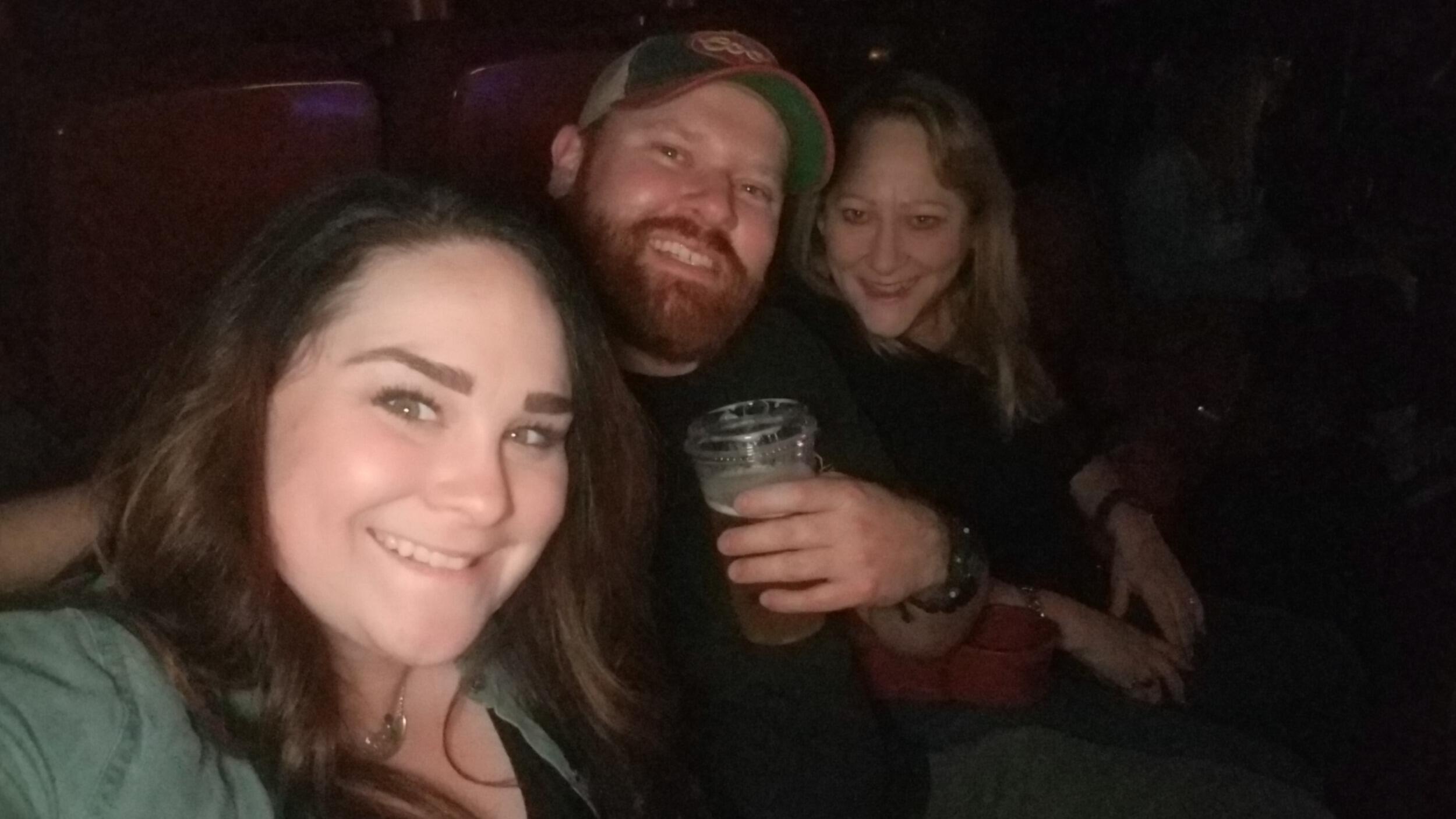 Enjoying country concerts with Ryan's mom, Leslie.