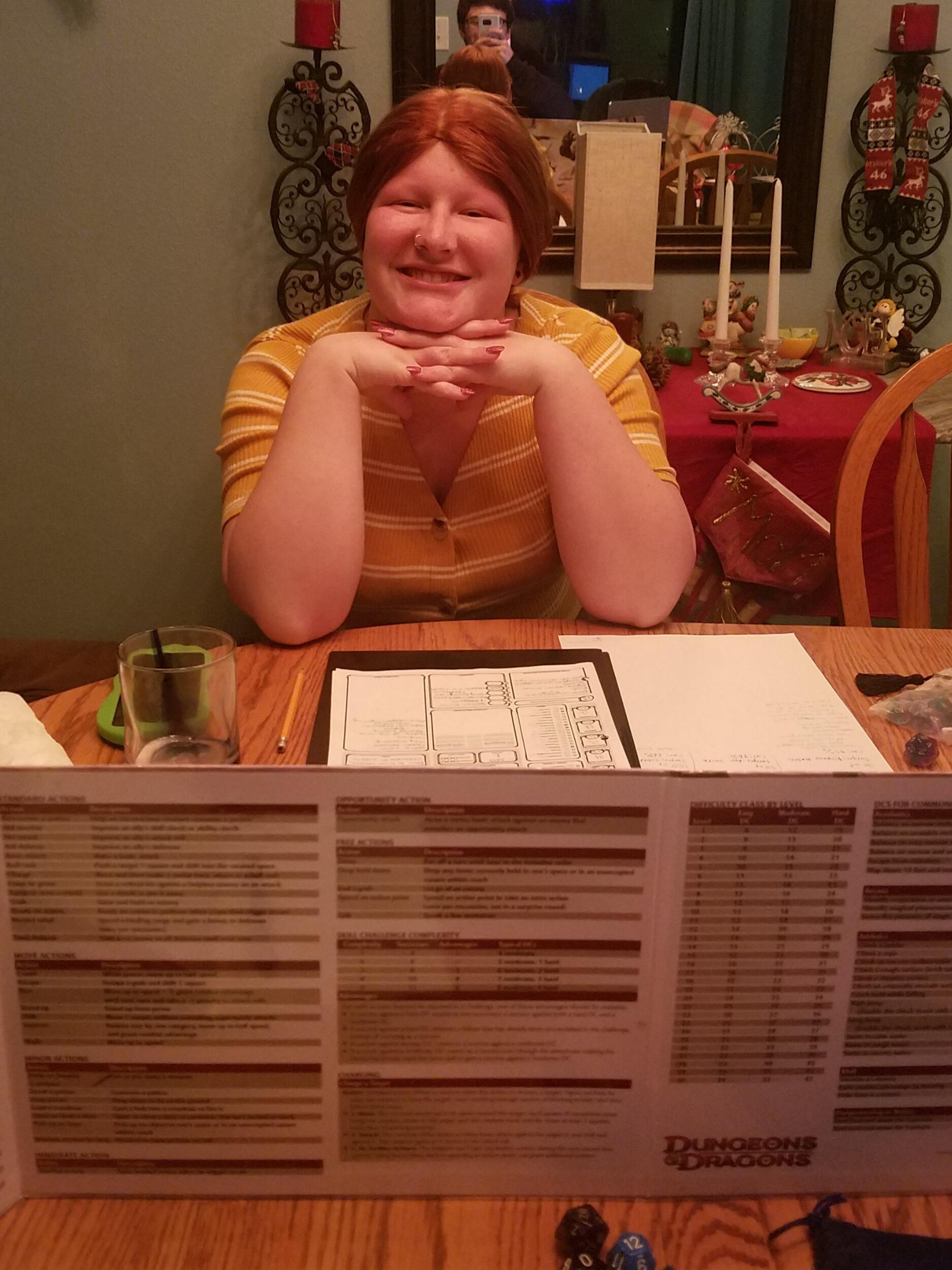 Jordyn's first D&D game!