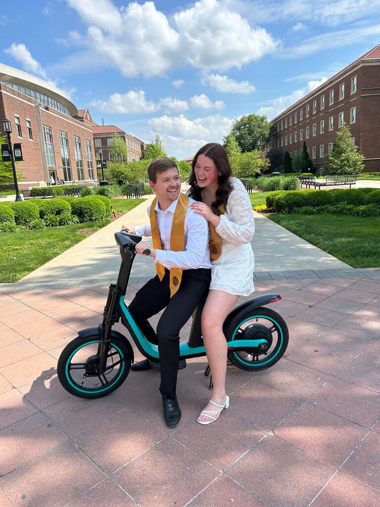 we graduate from purdue! luke with a finance degree and ellie with a civil engineering degree.