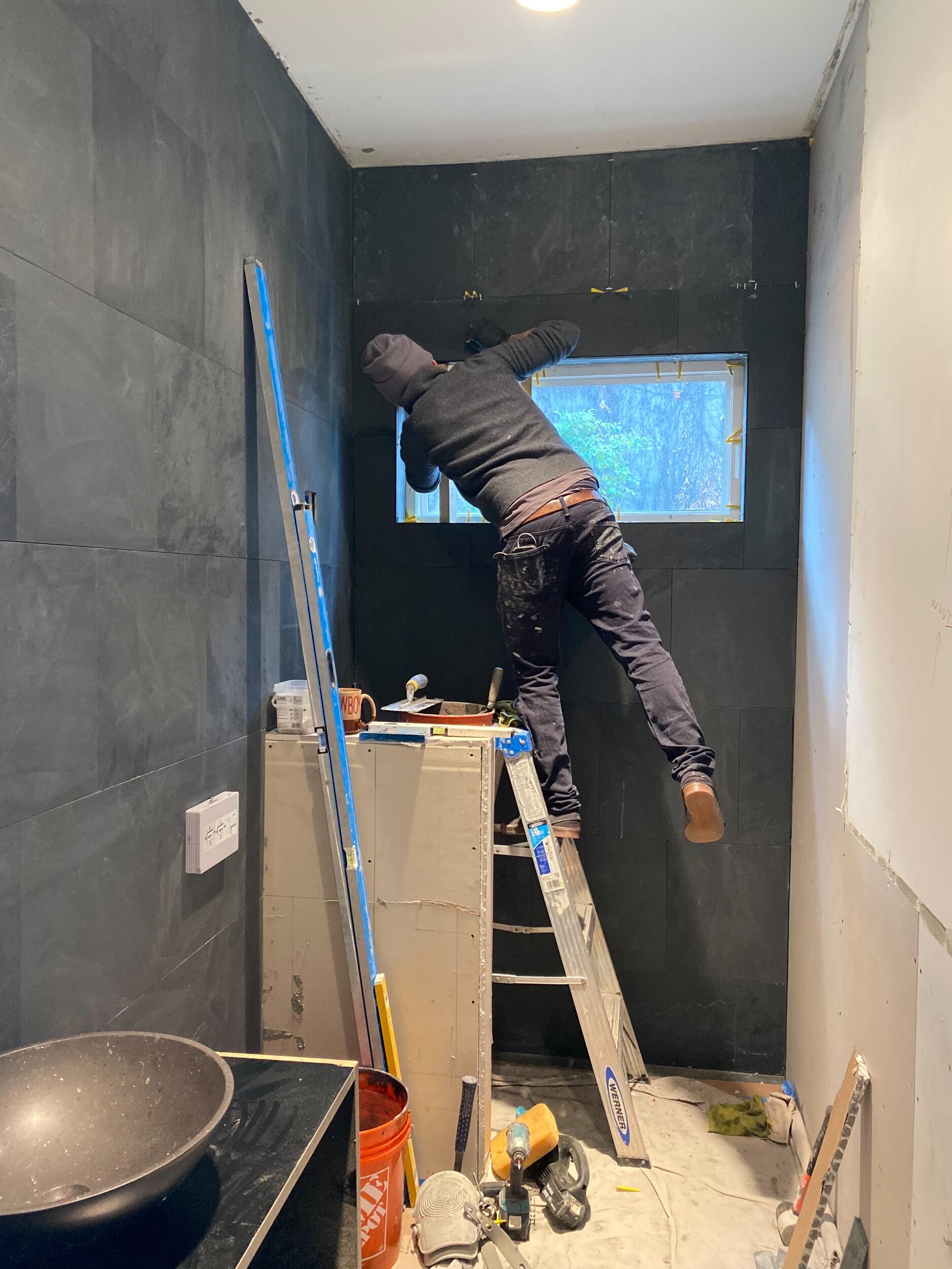 Amanda was thrilled to have a skilled carpenter and knowledgeable builder living next door.  That's right...these two were neighbors first.  

Tim's level of detail and work ethic led Amanda to hire Tim on many projects.