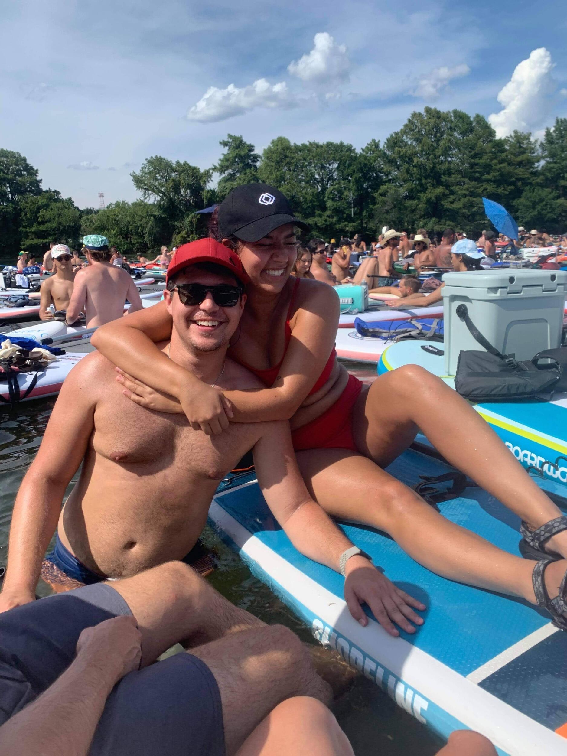 Now ya'll can catch us floating on Lady Bird Lake...